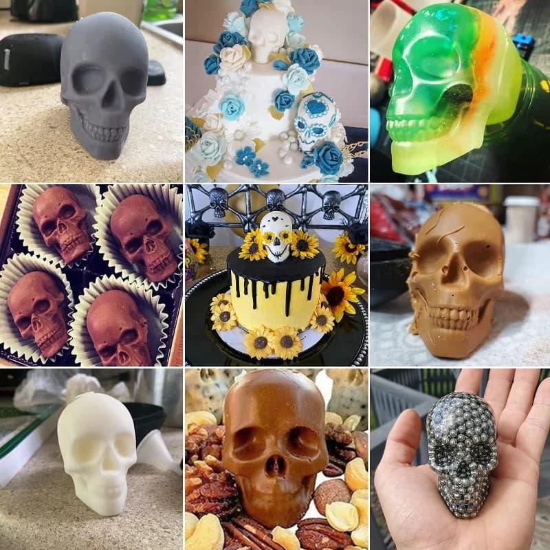 Acuan Bola Ais Tengkorak 3D